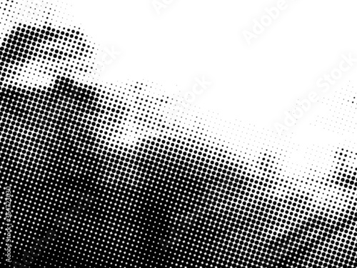Halftone dots vector background texture