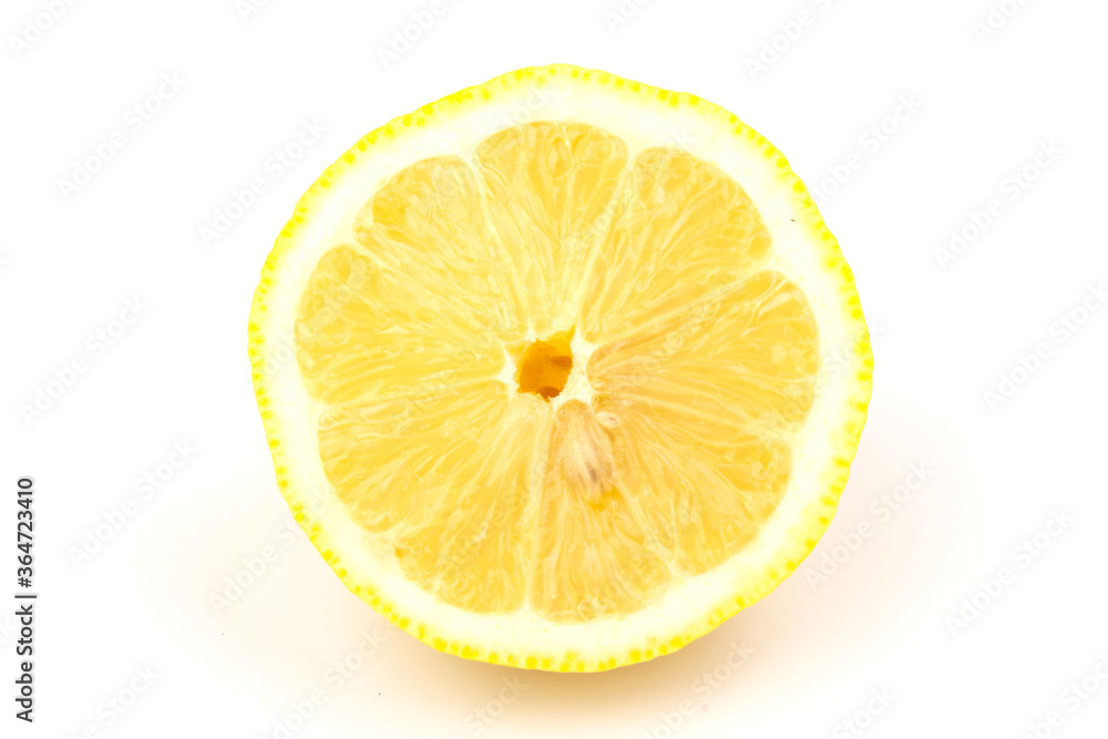 lemon in close up, isolated on white background. lemon in close up, isolated on white background.