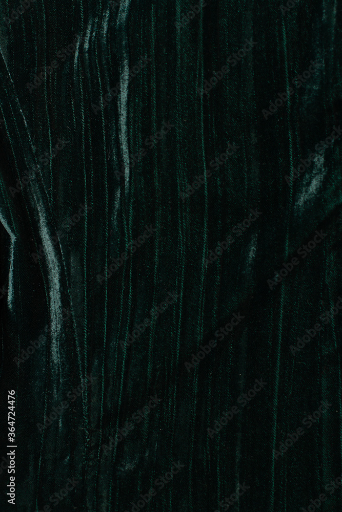 Dark green velvet fabric texture background. Vertical stripes Stock ...