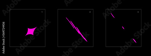 Shine poison explosion effect. Poison explosion animation effect. Animation Sprite sheet for games, cartoon or animation. vector style animation effect 1504.