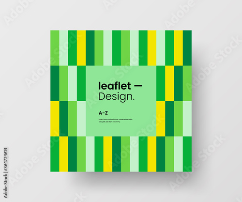 Amazing business advertisement vector mural art square banner mock up. Modern corporate abstract geometric illustration design layout background. Company identity quadrangle texture brochure template.