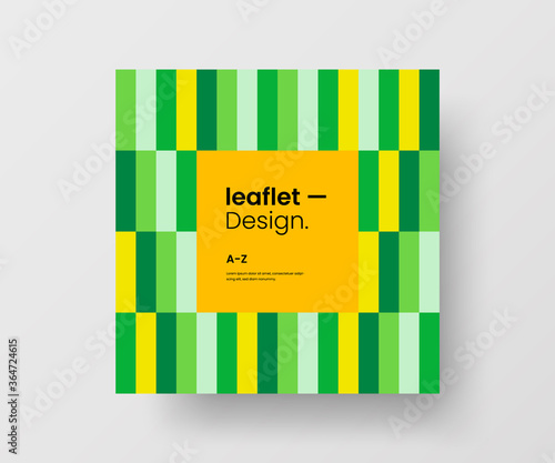Amazing business advertisement vector mural art square banner mock up. Modern corporate abstract geometric illustration design layout background. Company identity quadrangle texture brochure template.