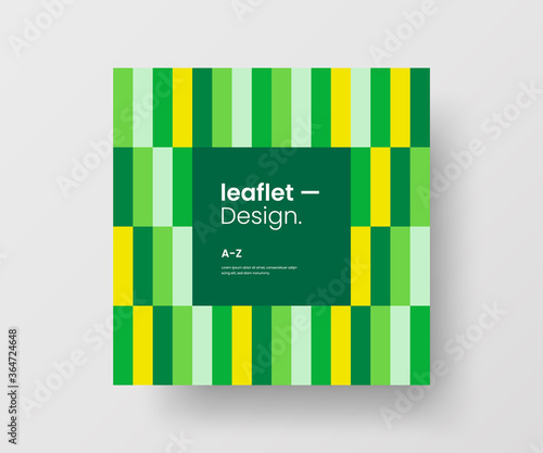 Amazing business advertisement vector mural art square banner mock up. Modern corporate abstract geometric illustration design layout background. Company identity quadrangle texture brochure template.