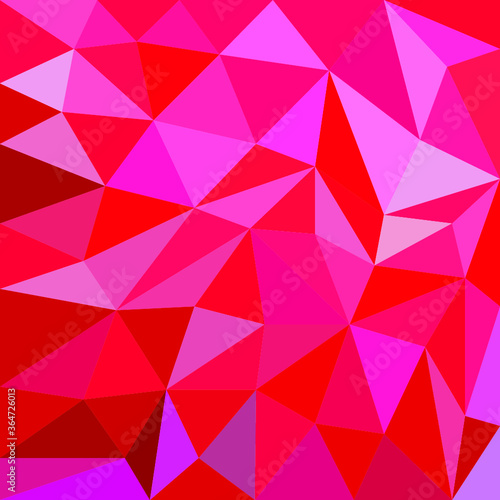 Pink background of geometric shapes of triangles