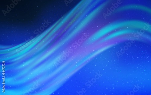 Light BLUE vector template with space stars. Shining colored illustration with bright astronomical stars. Pattern for astronomy websites.