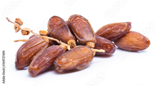 clipping path date palm isolated on white background