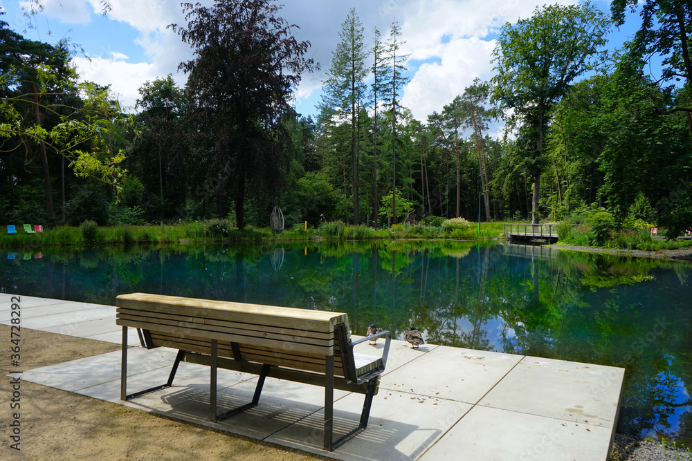 Mersmann - Teiche im ehemaligen Park der Landesgartenschau Bad Lippspringe, Kreis Paderborn, Ostwestfalen-Lippe Mersmann - Teiche im ehemaligen Park der Landesgartenschau Bad Lippspringe, Kreis Paderborn, Ostwestfalen-Lippe