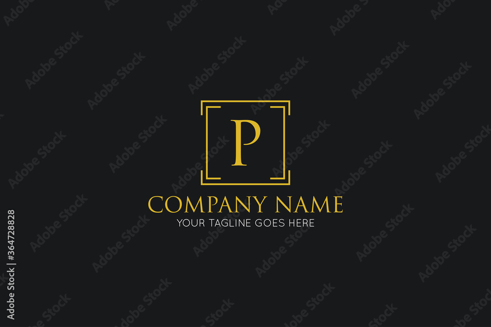 initial letter p luxury logo, icon, symbol vector illustration design template initial letter p luxury logo, icon, symbol vector illustration design template