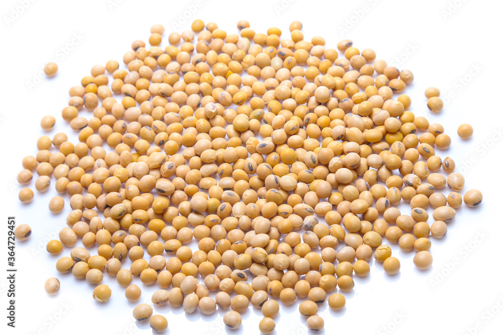Soybeans isolated on white background Soybeans isolated on white background