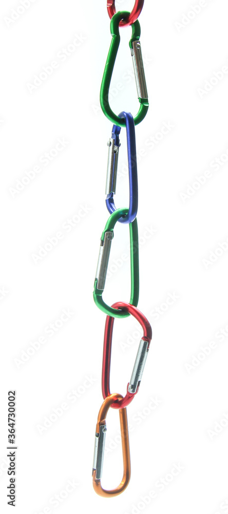 carabiner isolated on white background carabiner isolated on white background