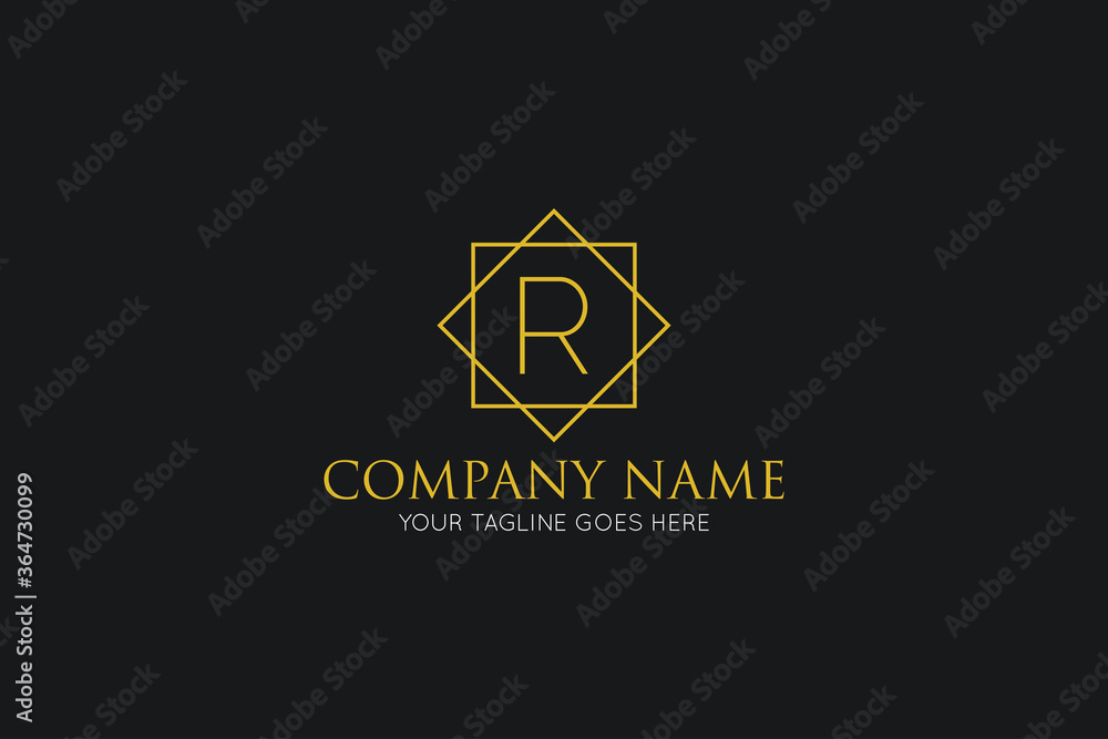 initial letter r luxury logo, icon, symbol vector illustration design template initial letter r luxury logo, icon, symbol vector illustration design template