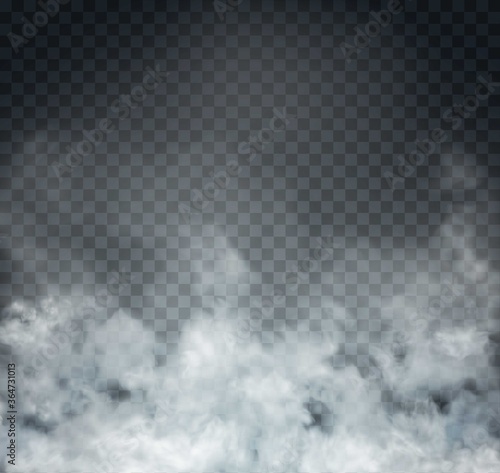 cloud and smoke isolated on transparent background