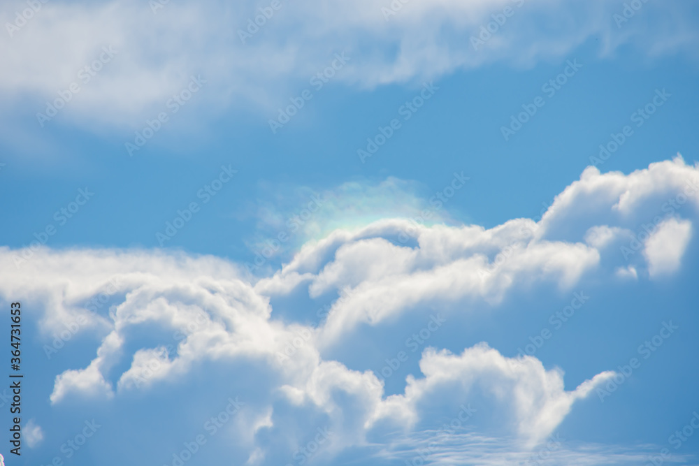 The beauty of the sky with clouds and the sun. The beauty of the sky with clouds and the sun.