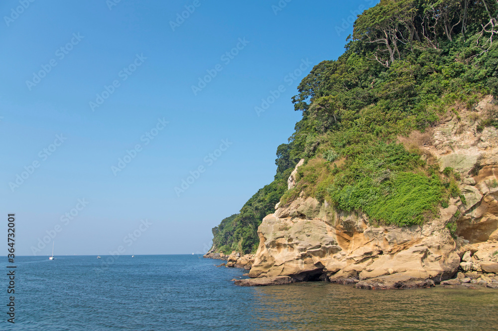 Fototapeta premium 東京湾の無人島「猿島」(神奈川県横須賀市)