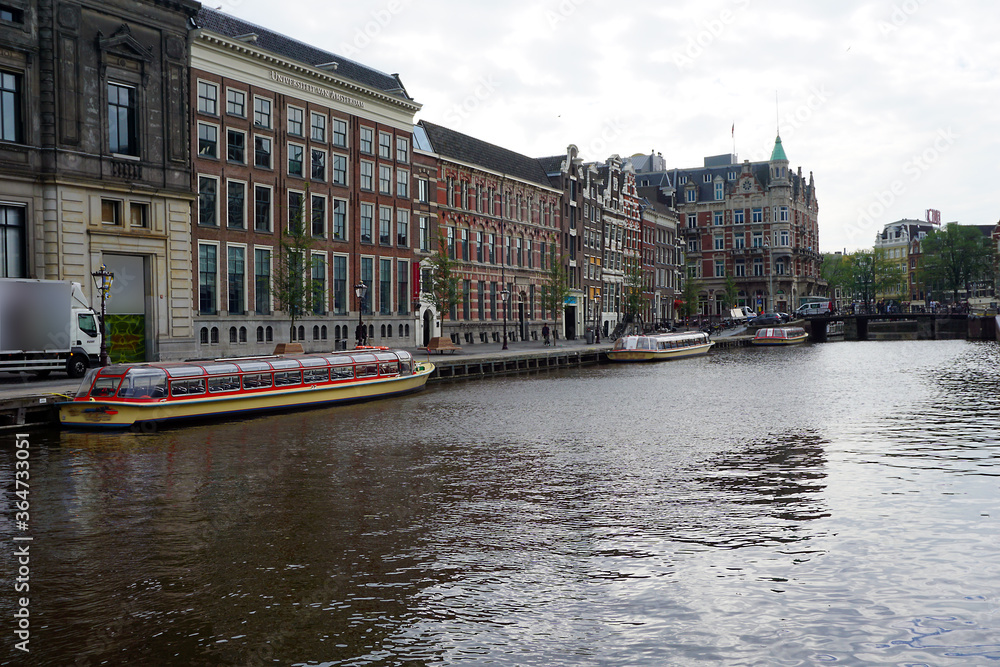 Holland, Amsterdam, the city with its water channels
