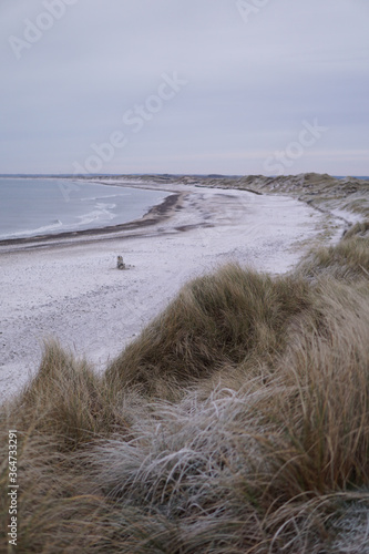 Fototapeta Naklejka Na Ścianę i Meble -  Strand in Dänemark im Winter