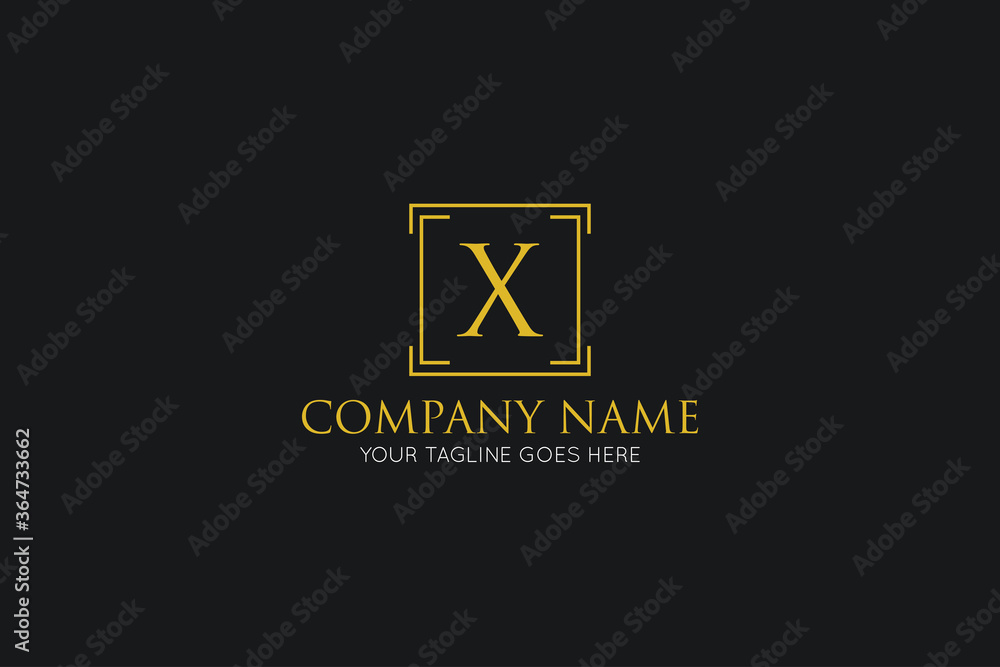 initial letter x luxury logo, icon, symbol vector illustration design template initial letter x luxury logo, icon, symbol vector illustration design template