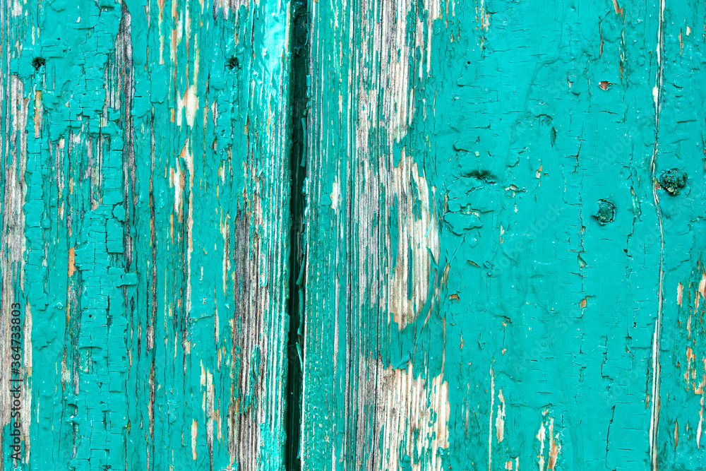Old rustic painted cracky green, turquoise wooden texture or background Old rustic painted cracky green, turquoise wooden texture or background