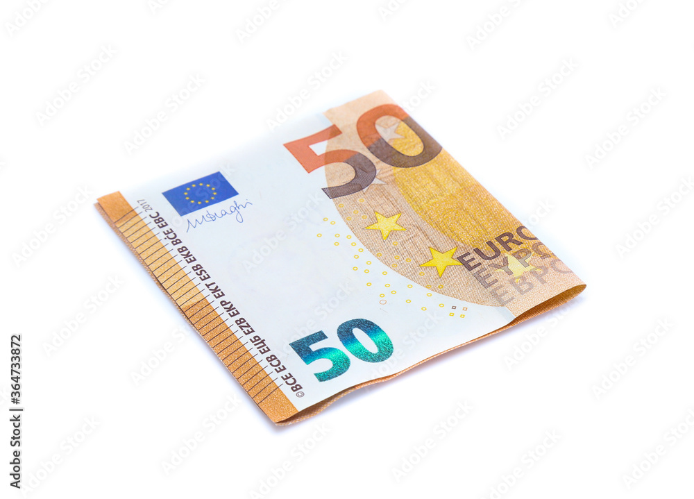 money euro bills isolated on white money euro bills isolated on white