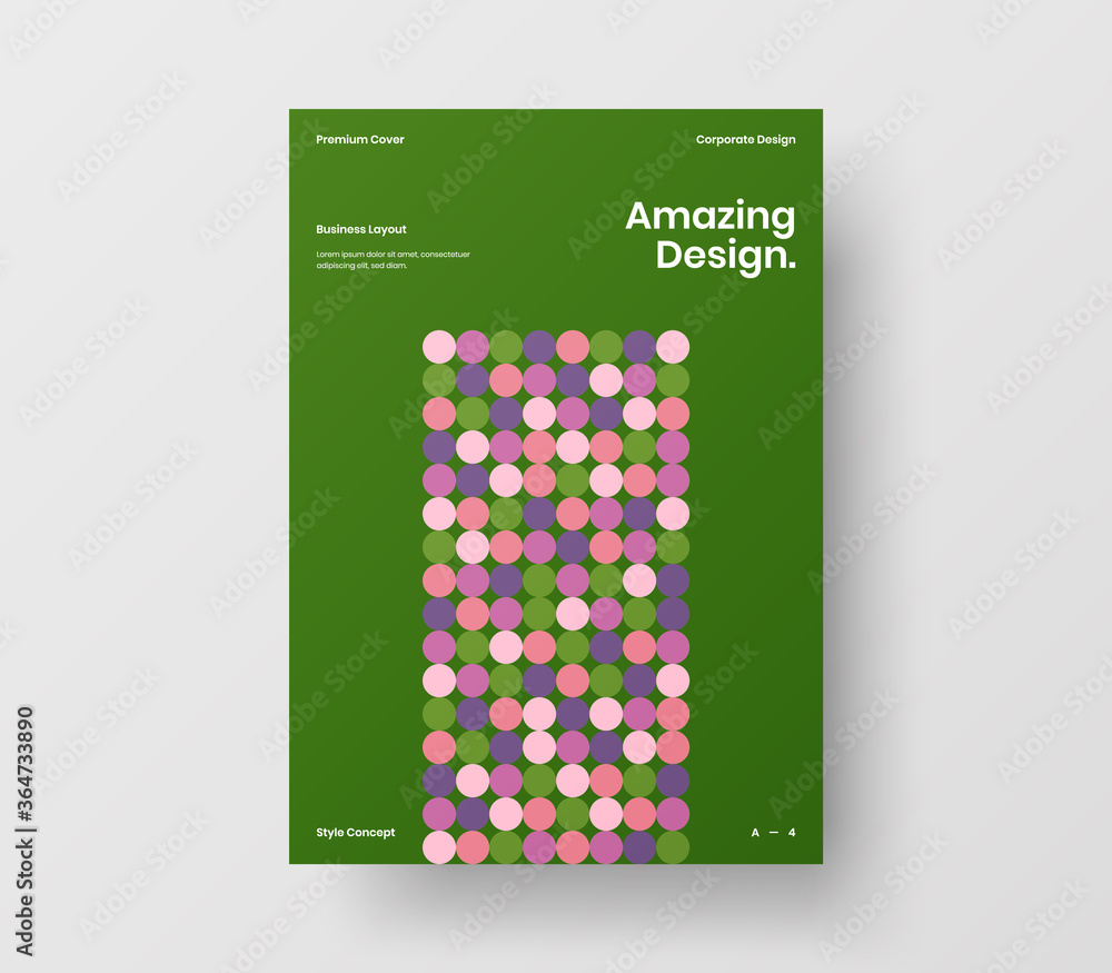 Amazing business presentation vector A4 vertical orientation front page mock up. Modern corporate report cover abstract geometric illustration design layout. Company identity brochure template. Amazing business presentation vector A4 vertical orientation front page mock up. Modern corporate report cover abstract geometric illustration design layout. Company identity brochure template.