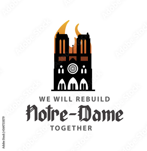 Fire at Notre Dame Cathedral, birds will stop the fire on the Notre Dame cathedral.