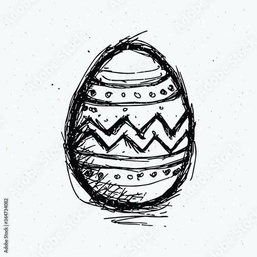 Easter egg drawing.