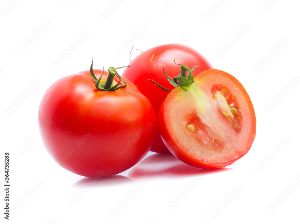 Tomato vegetables pile isolated on white background Tomato vegetables pile isolated on white background