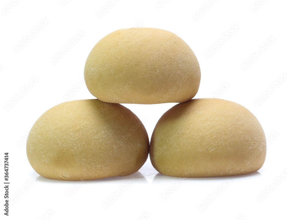 Mochi dessert isolated on white background Mochi dessert isolated on white background