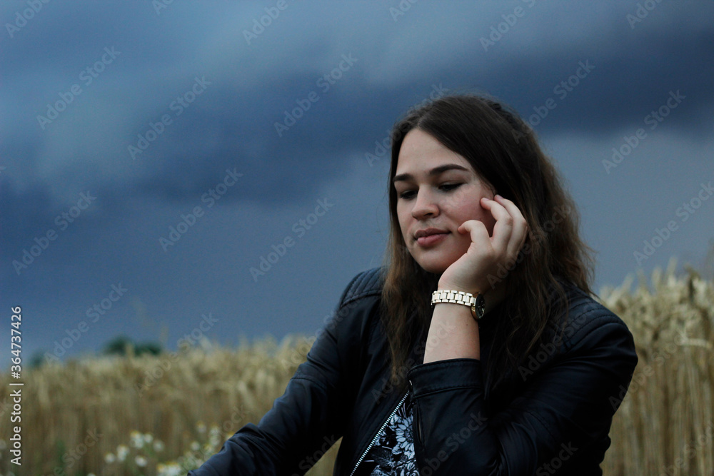 Alternative lifestyle of a woman on the meadow. Alternative lifestyle of a woman on the meadow.