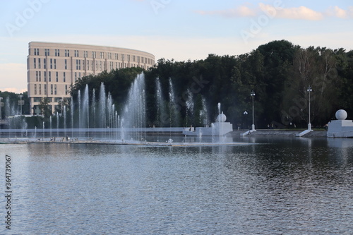 newly built fountain complex in Minsk