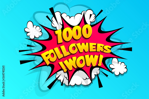 1000 followers thank you for media like