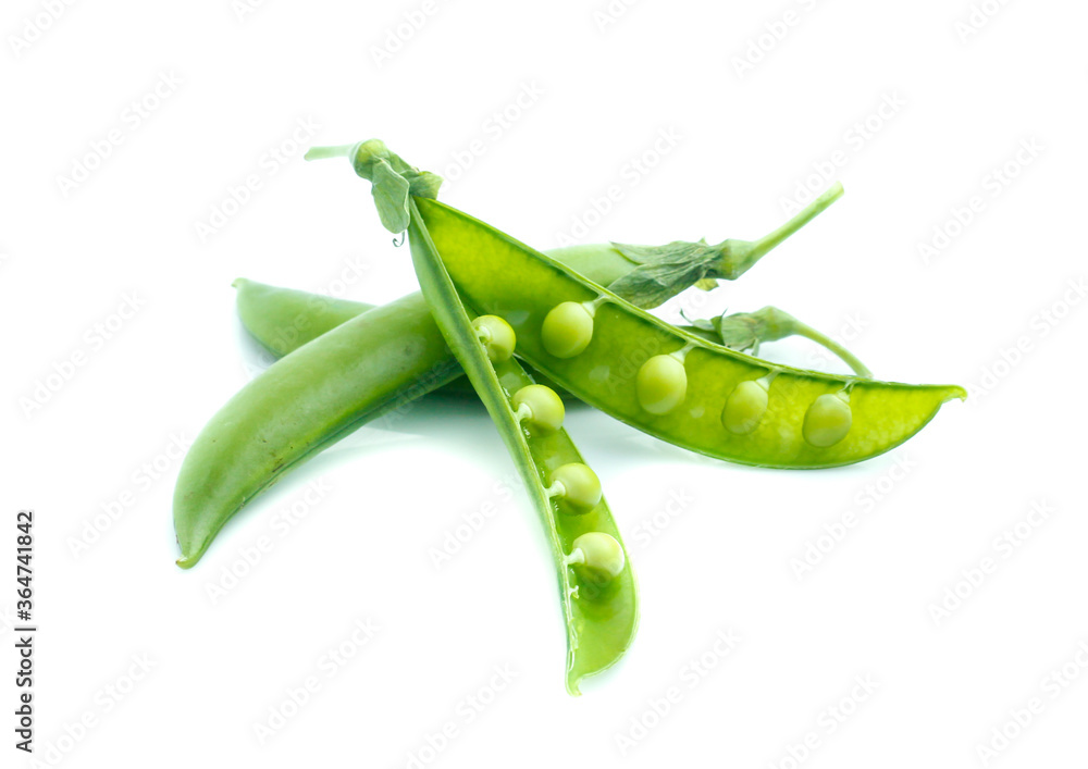 Fresh peas isolated on white background Fresh peas isolated on white background