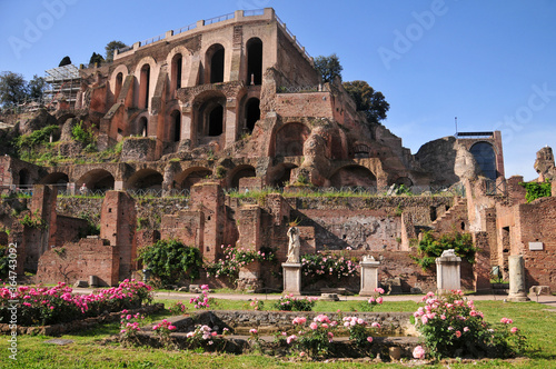 Photography ローマの古い遺跡群　Old ruins in good weather in Rome