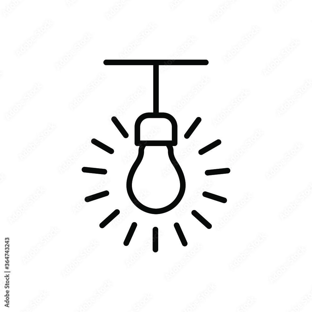 Illustration Vector graphic of bulb lamp icon Illustration Vector graphic of bulb lamp icon
