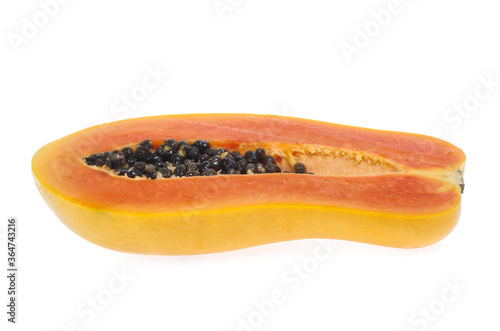 papaya isolated on a white background