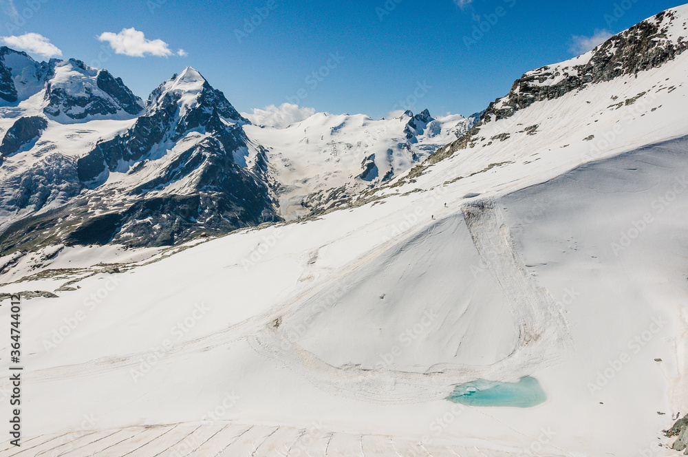 Foto de Piz Roseg, Val Roseg, sellagletscher, roseggletscher