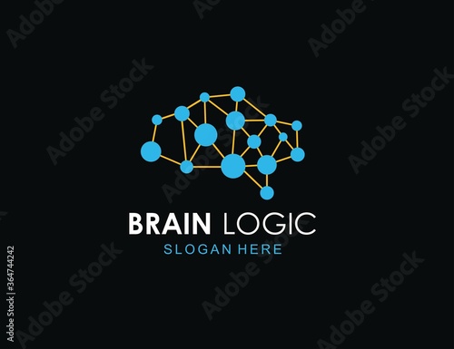 brain logic logo icon symbol design inspiration