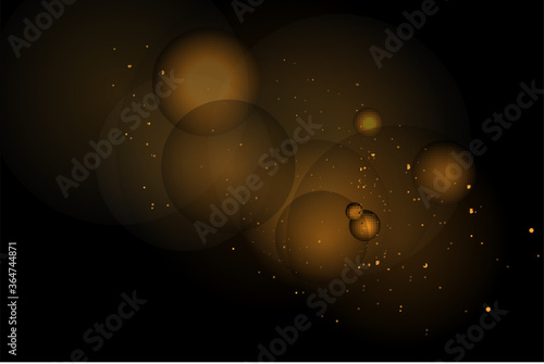 Vector eps 10 golden particles.