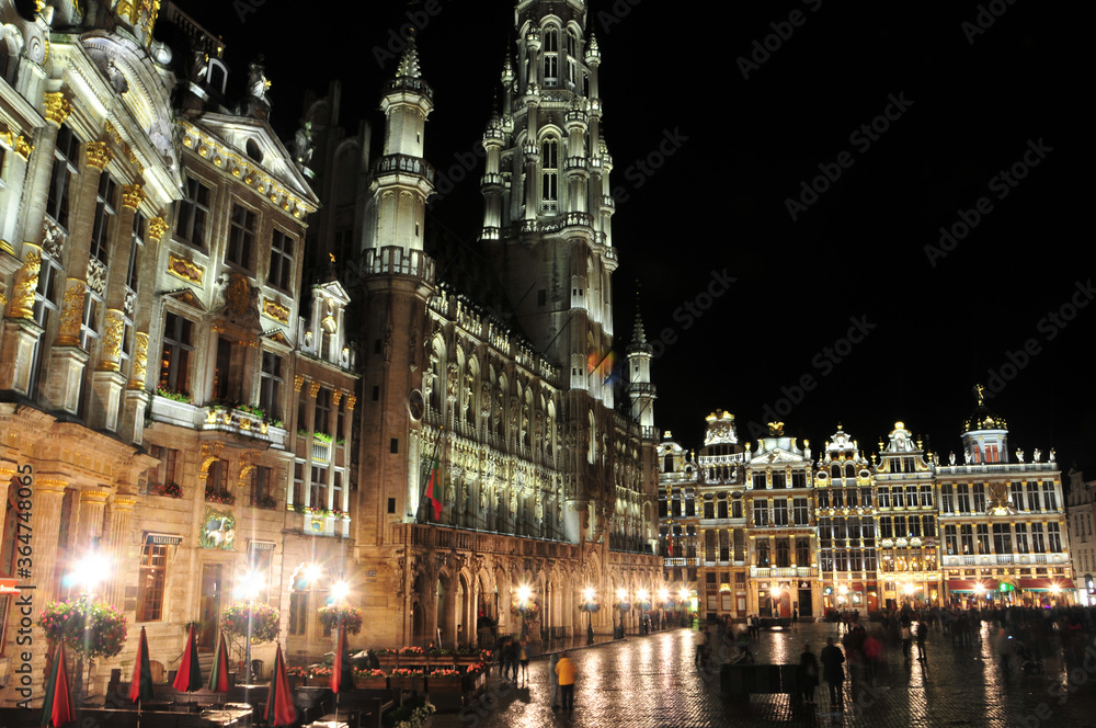 ブリュッセルの夜景　Beautiful night view of Brussels