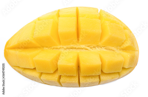 yellow Mango isolated white background