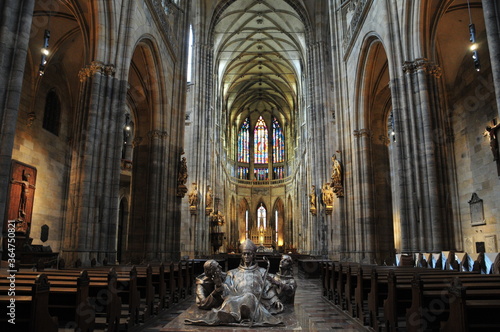 プラハ城の聖ヴィード大聖堂 St. Vied Cathedral in Prague Castle
