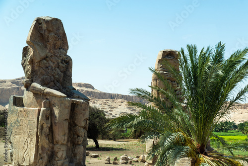 Luxor, Egypt: Stone statue of Pharaoh