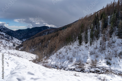 Wallpaper Mural Ligurian Alps in winter, Piedmont region, northwestern Italy Torontodigital.ca