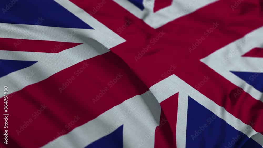 (UK) United Kingdom flag waving. UHD 4K graphic motion (UK) United Kingdom flag waving. UHD 4K graphic motion