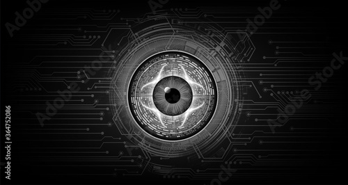 Black eye cyber circuit future technology concept background © titima157