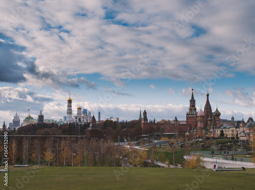 Canvas Print view of the kremlin in moscow