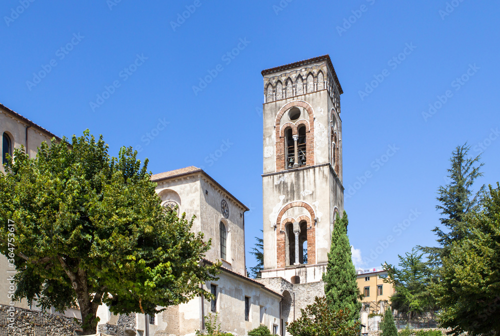 Bell tower of the church in Cimbrone, Ravello, Italy