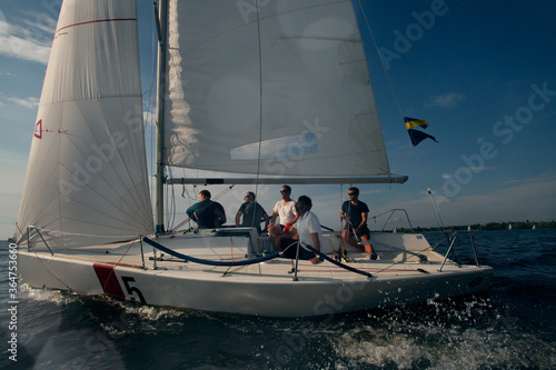 Sailing yacht race. Yachting. Sailing regatta. © VIAR PRO studio