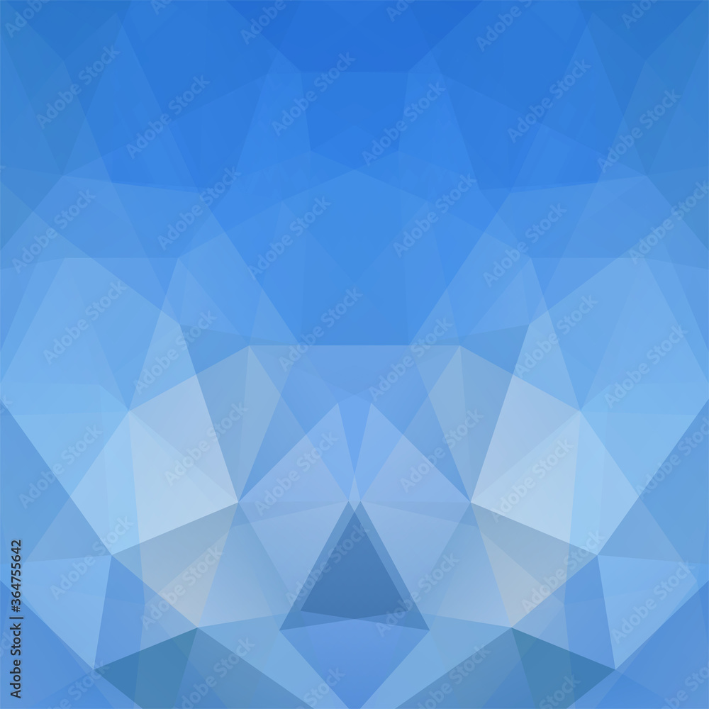 Obraz premium Background of geometric shapes. Blue mosaic pattern. Vector EPS 10. Vector illustration