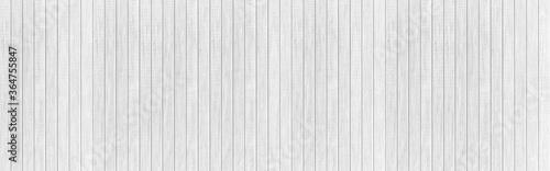 Panorama of Wood plank white timber texture background.Vintage table plywood woodwork hardwoods at summer for copy space
